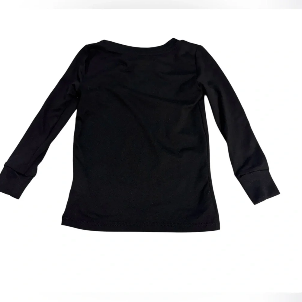 Skeleton Print for Halloween Kids Shirt - Black 2T
